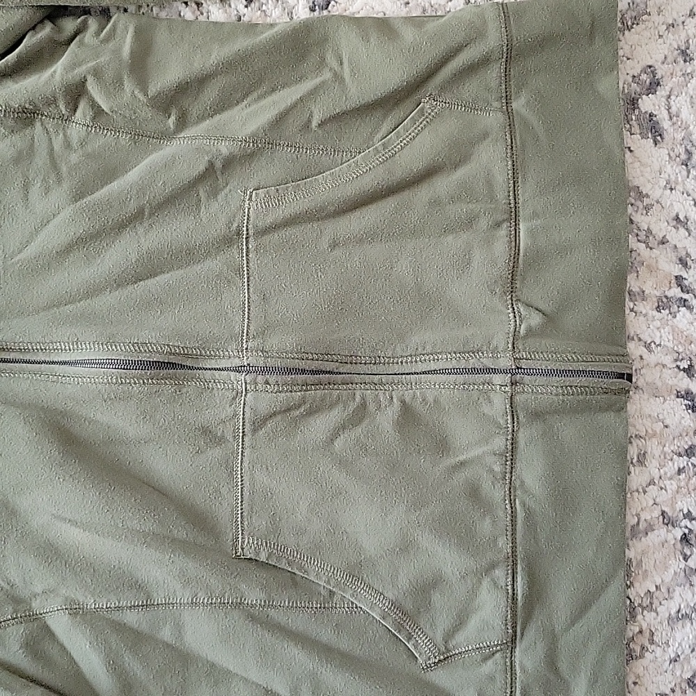 L.L. Bean Women's Cotton Spandex Blend Full Zip Fleece Small Reg Misses Green - Picture 4 of 5